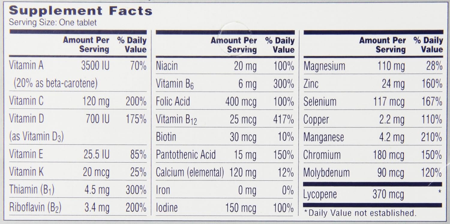 One A Day Men's 50+ Healthy Advantage Multivitamin, 65 Comprimidos