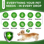 Complemento Herbal Natural de Aceite de Orégano para Perros y Gatos - Apoyo para Alergias, Infecciones Urinarias y Sistema Inmunológico | 2 oz