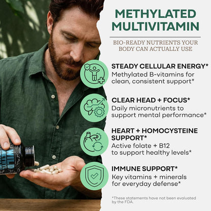 Wild Multivitamínico Metilado para Mujeres y – Salud ósea: La vitamina D y la K2 contribuyen al mantenimiento de – Image 2