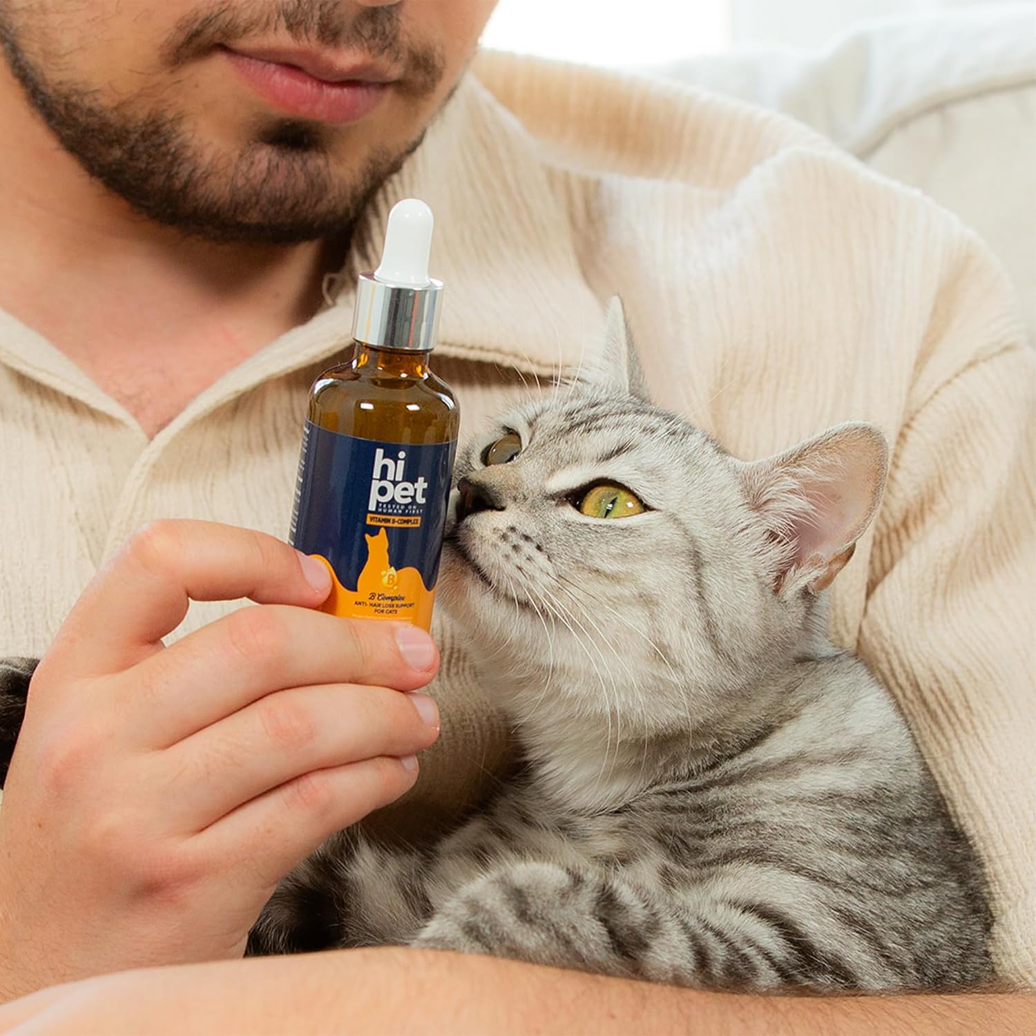 Complejo B para Gatos, Apoya el Metabolismo y Aumenta los Niveles de Energía, 1.7 fl oz (Paquete de 6)