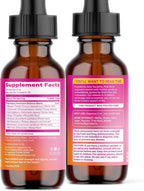 Pink Stork Gotas de Equilibrio Hormonal para Mujeres - 60ml, 30 Dosis - Complemento Líquido Vegano