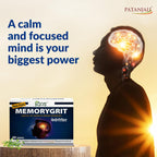 Patanjali Divya Memorygrit 20 Comprimidos - Suplemento Ayurvédico para la Memoria, Enfoque y Salud Cerebral