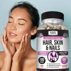 Kaya Naturals Cápsulas para Cabello, Piel y Uñas con Biotina y Vitaminas - 180 Cápsulas