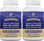 Zen Principle Suplemento de Médula Ósea de Res Grass Fed, 3300mg, 420 Cápsulas (2 Envases)