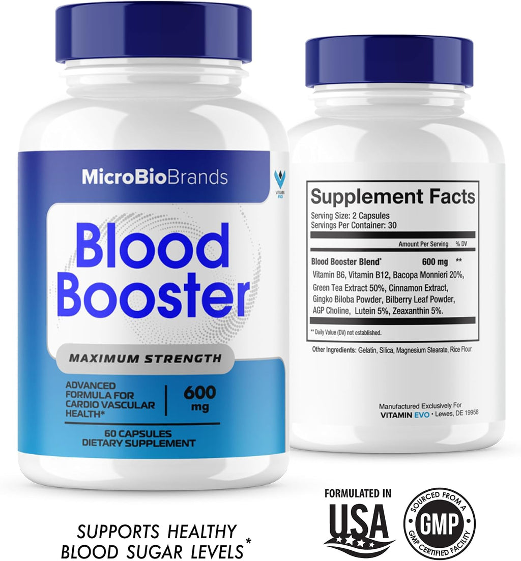 Microbio Blood Booster (2 Pack) - 120 Cápsulas
