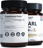 Ayorish Pearl Powder Capsules 1500mg | Polvo de Perla Orgánico Puro | 120 Cápsulas Veganas
