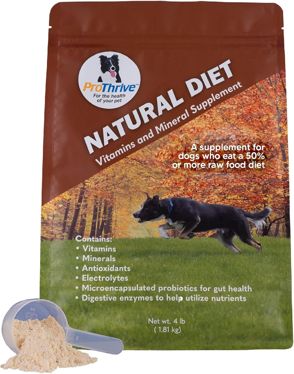ProThrive Canine Natural Diet Supplement - Complemento Nutricional en Polvo para Perros, 1.8 kg