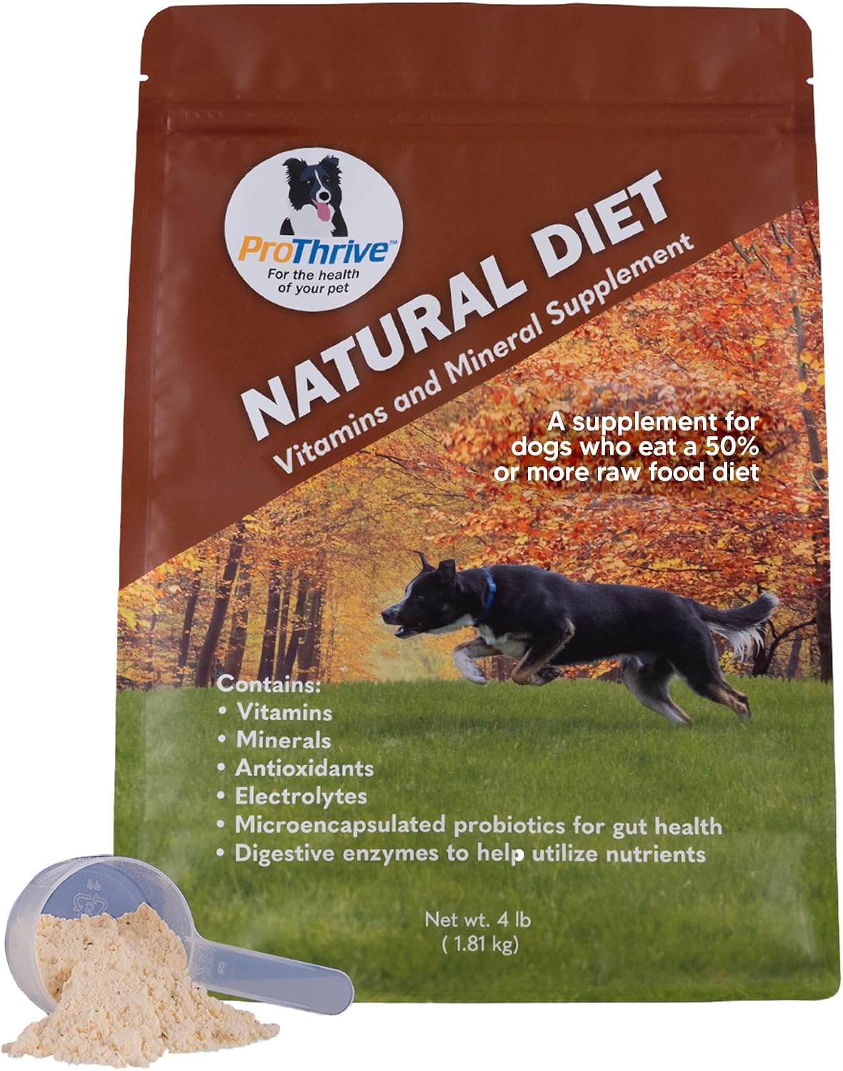 ProThrive Canine Natural Diet Supplement - Complemento Nutricional en Polvo para Perros, 1.8 kg