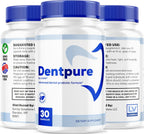 (3 Pack) Dentpure Probiotics - Cápsulas Dentpure Oficiales - Fórmula Natural Avanzada para Salud Dental - 90 Cápsulas (3 Meses)