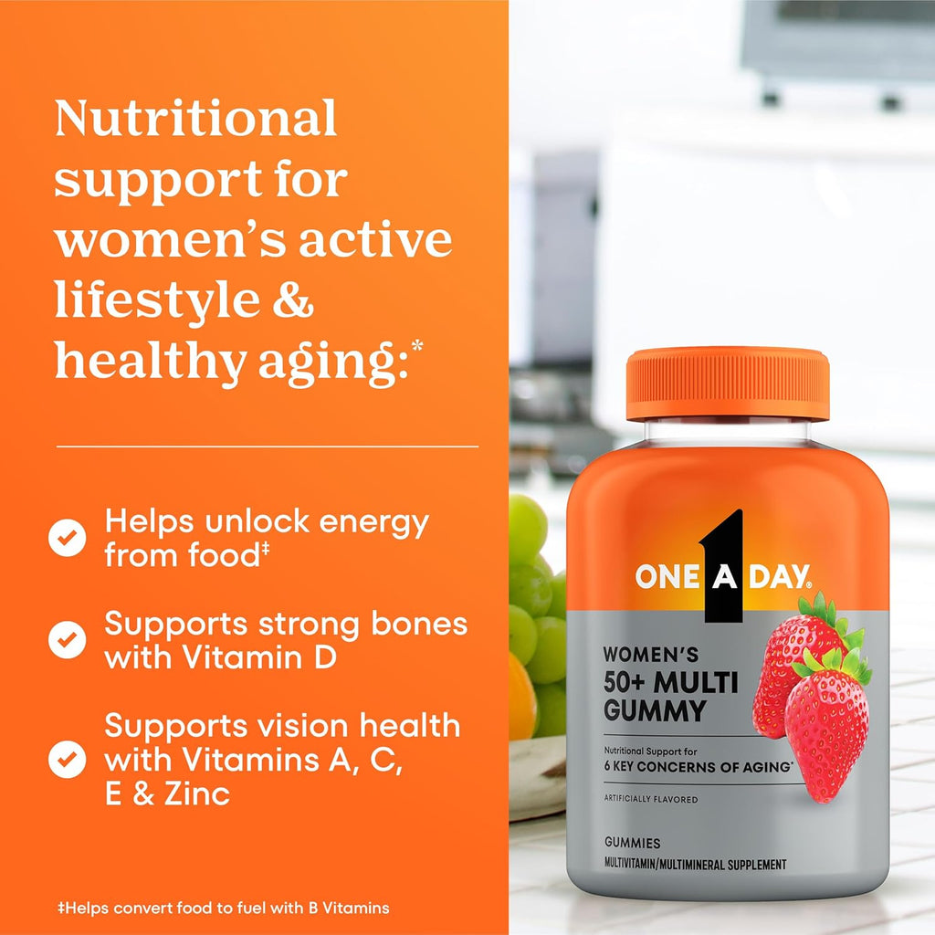 One A Day Multivitamínico Gummy para Mujeres 50+ - 110 Gominolas
