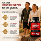 HerbaMe Heart Support – Suplemento para el Corazón con L-Arginina, Citrulina y CoQ10, 120 Cápsulas