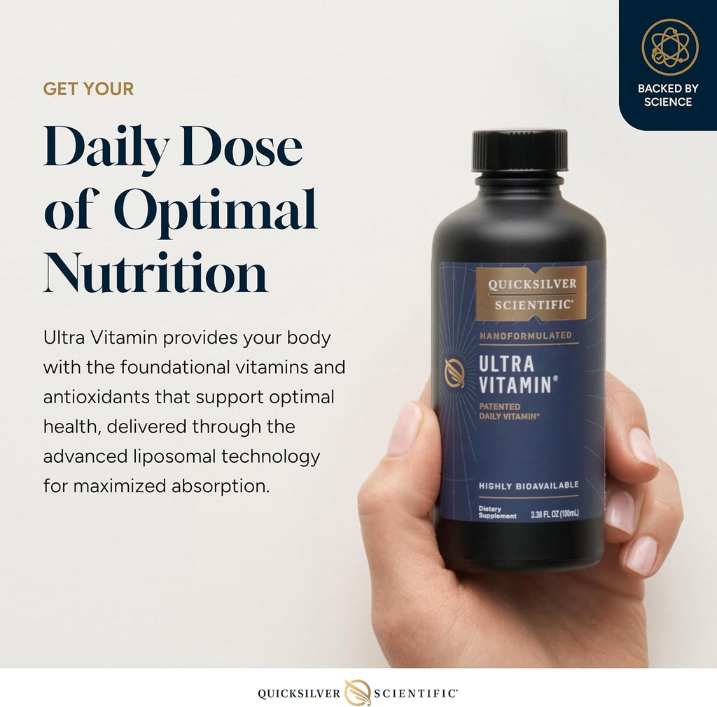 Quicksilver Scientific Liposomal Ultra Vitamin - Líquido Multivitamínico y Antioxidante (100 ml)