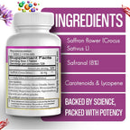 EXIR Suplemento de Azafrán 30mg – 120 Comprimidos – Para la Salud Visual, el Ánimo y el Corazón