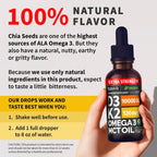 NUSAVA Gotas Extra Fuertes de Vitamina D3 y K2 Orgánicas con Aceite MCT y Omega 3 - 10000 UI, Sin Rellenos, No GMO, Sin Sabor (2 Paquete de 60 ml)