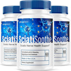 Sciatisoothe Cápsulas - Suplemento Natural para el Apoyo contra la Ciática (3 Paquetes, 180 Cápsulas)