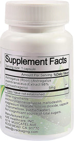 Crackaging Super-Absorption Cycloastragenol 98% | 5mg | 30 Cápsulas