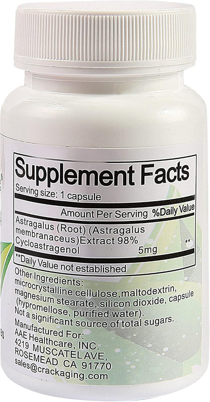 Crackaging Super-Absorption Cycloastragenol – Ingredientes 100% naturales, sin aditivos artificiales ni – Image 2
