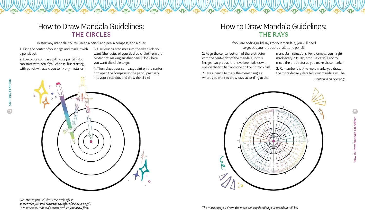 A Brilliant and Beautiful Guide to Drawing Mandalas: 30 Step-by-Step Tutorials to Discover the Meditative Magic of Drawing Repetitive Patterns