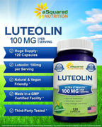 Luteolina 100mg - 120 Cápsulas - Suplemento de Luteolina con Complejo en Polvo