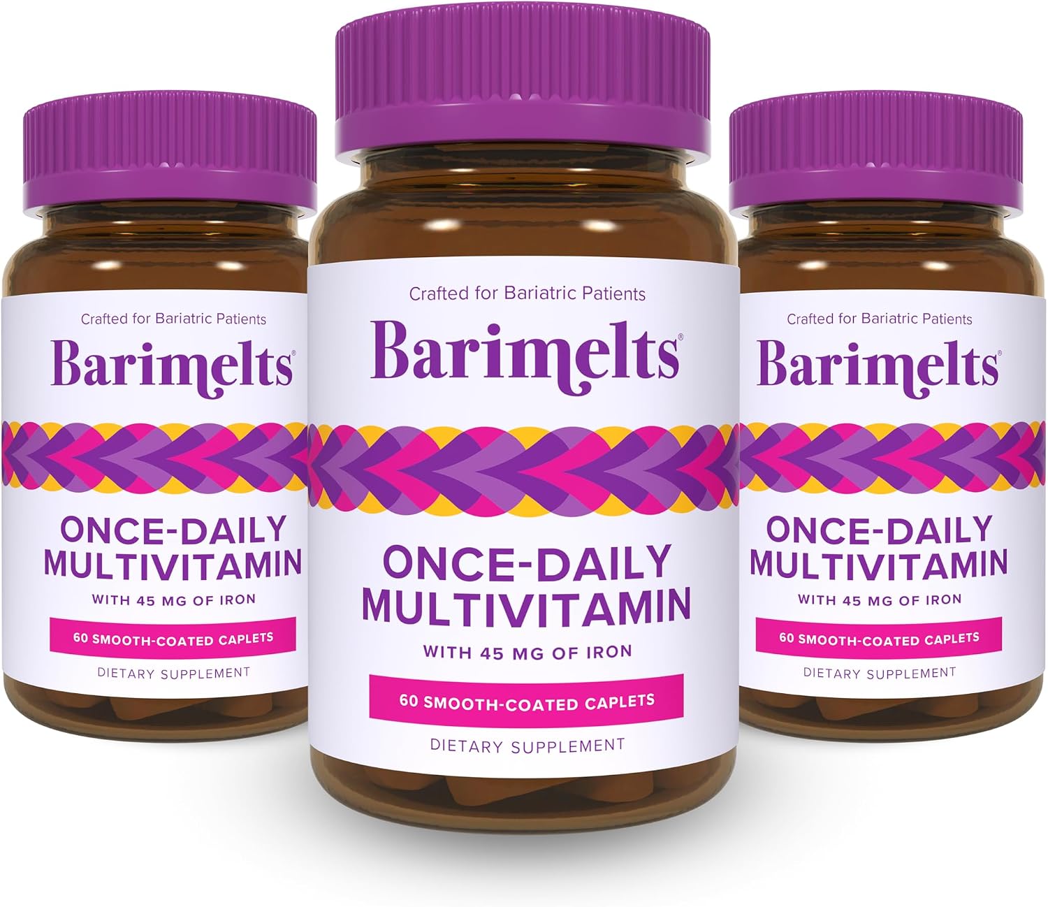 BariMelts Multivitamínico Bariátrico Diario con Hierro, 60 Comprimidos (2 Meses)