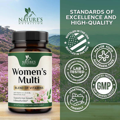 Nature's Nutrition Multivitamínico para – Vitamina E: contribuye a la protección de las células frente al daño – Image 4