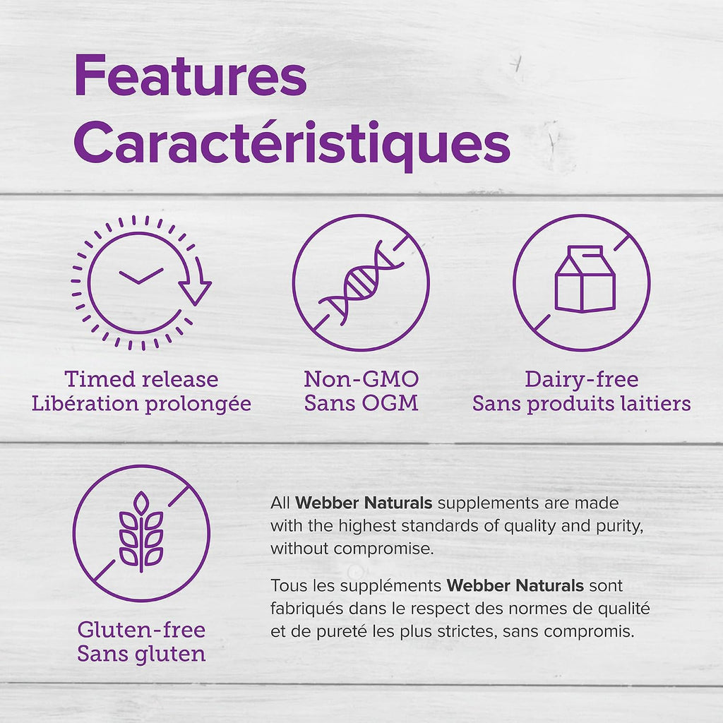 Webber Naturals Vitamina C Liberación Prolongada 1000 mg, 150 comprimidos