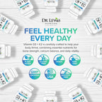 Dr Lewis Nutrition Liposomal Vitamina D3 y K2, 30 comprimidos veganos
