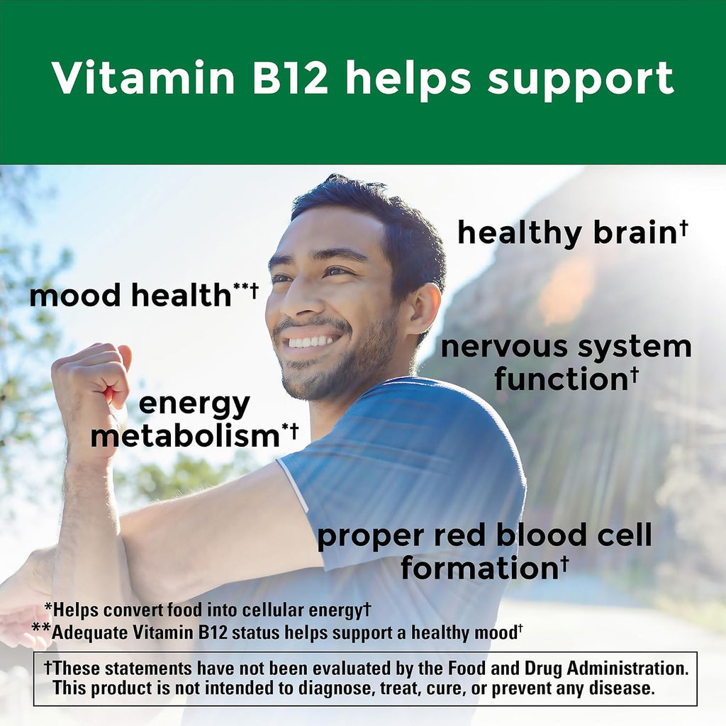 Nature Made Vitamina B12 Extra Fuerte 2500 mcg, 60 Comprimidos