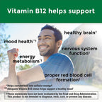 Nature Made Vitamina B12 Extra Fuerte 2500 mcg, 60 Comprimidos