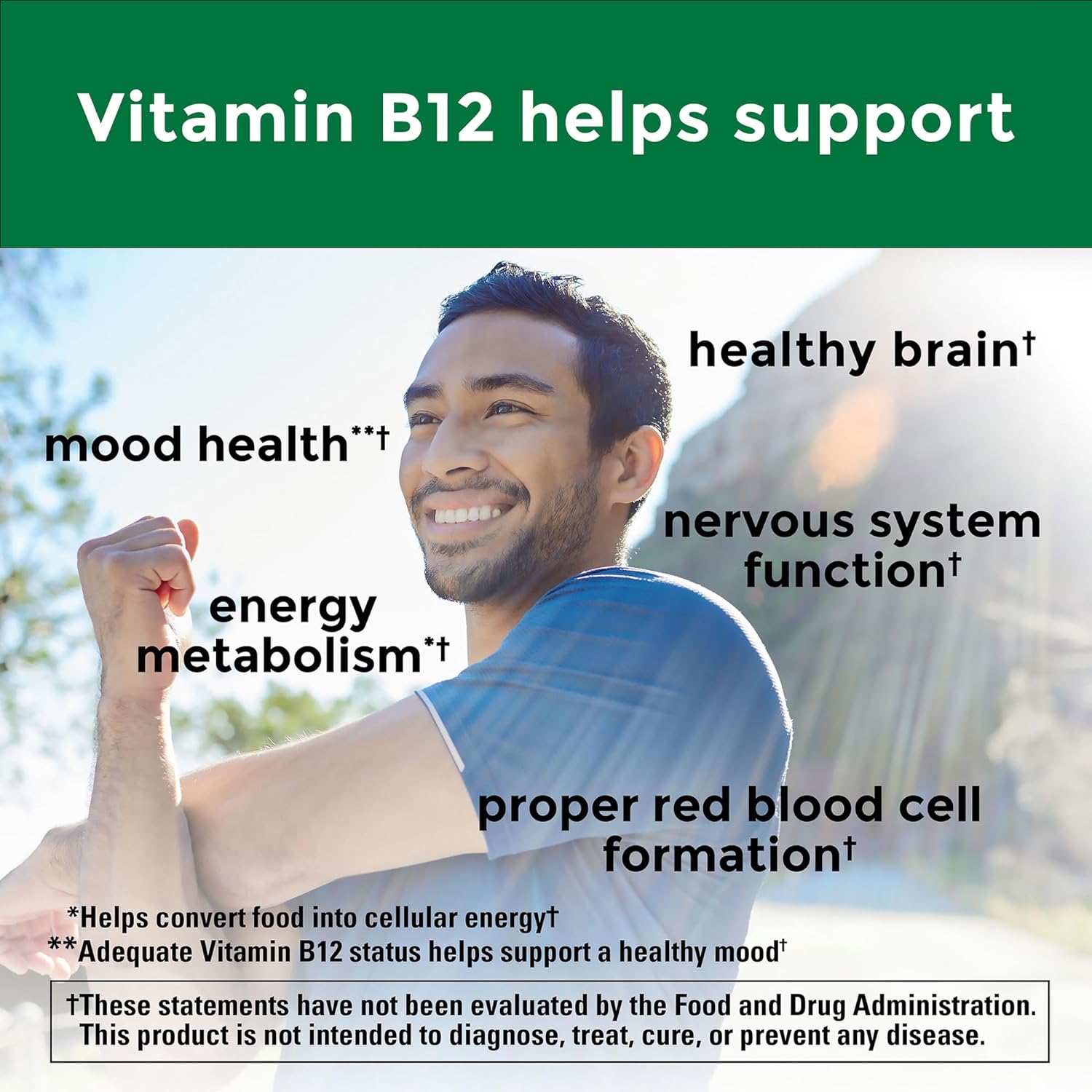 Nature Made Vitamina B12 500 mcg - 100 Tabletas