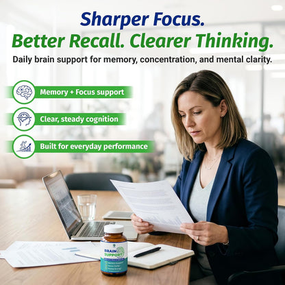 1 Body Suplemento Cerebral – Nootrópico con Alpha GPC, Ginkgo y Bacopa – 90 Cápsulas Veganas – Para Memoria y Concentración – Image 2