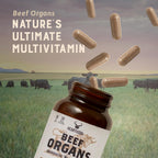 HEART & SOIL – Órganos de Res 100% Alimentados con Pasto – 3000mg – 180 Cápsulas