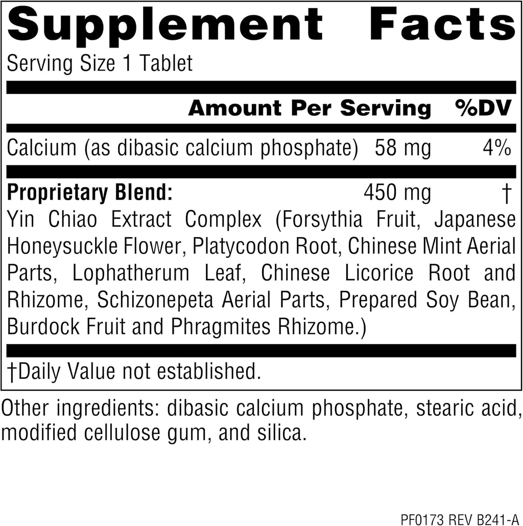 Yin Chiao Classic - 60 Tabletas | Planetary Herbals