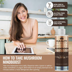 Liposomal Mushroom Mindboost - Mezcla de 5 Hongos - 8 oz (237 ml) - Suplemento Vegano para Energía y Claridad Mental