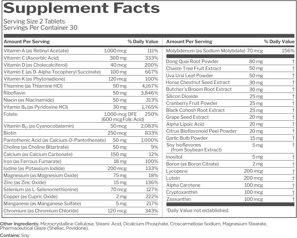 Rule 1 Proteins Women's Multi - Multivitamínico para Mujeres, 60 Comprimidos