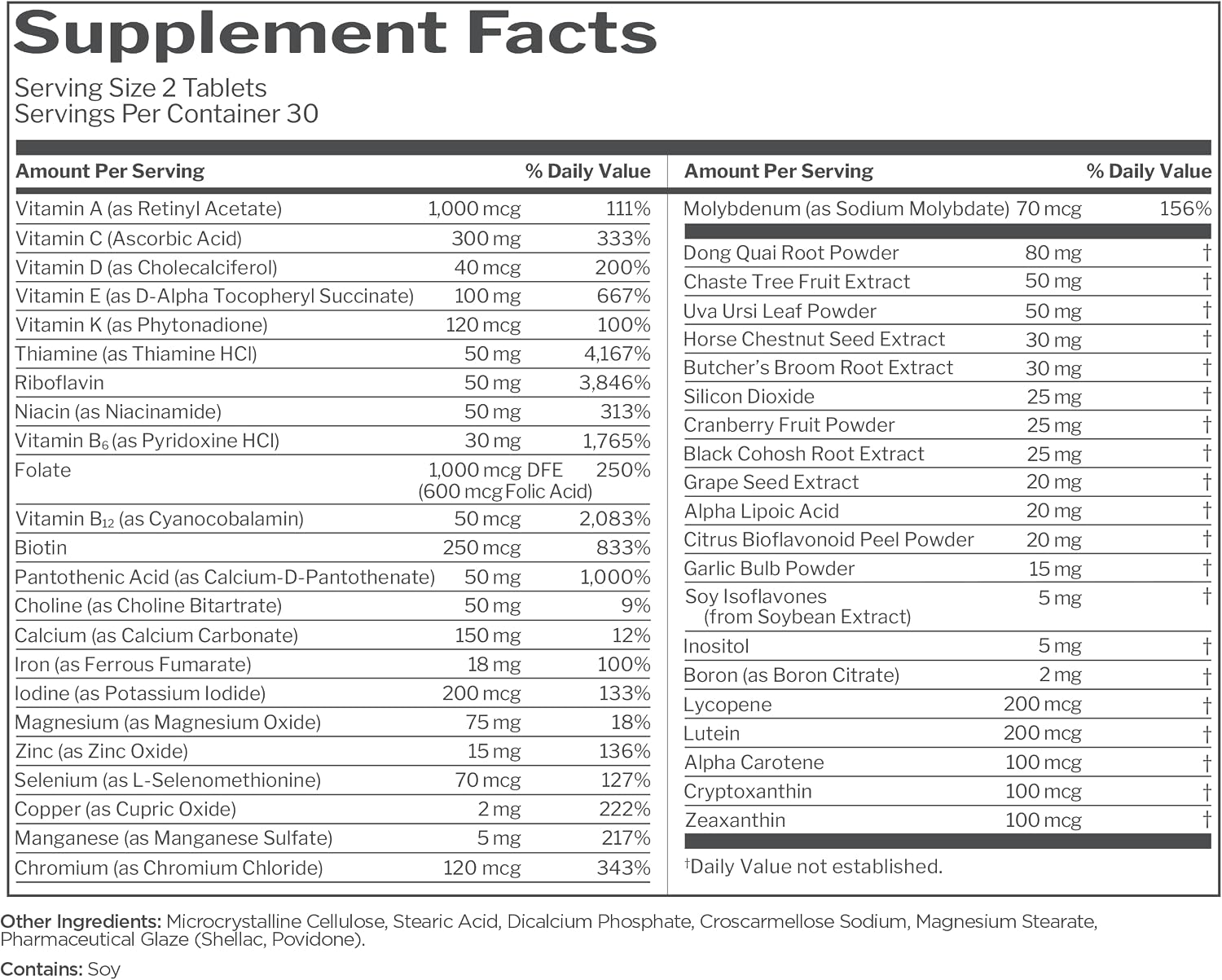 Rule 1 Proteins Women's Multi - Multivitamínico para Mujeres, 60 Comprimidos