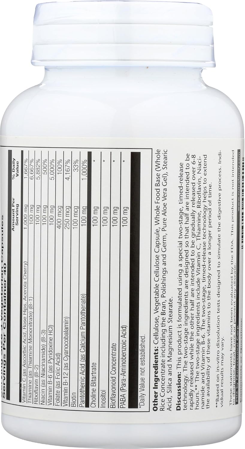 Solaray TwoStage Mega-B-Stress, 120 cápsulas