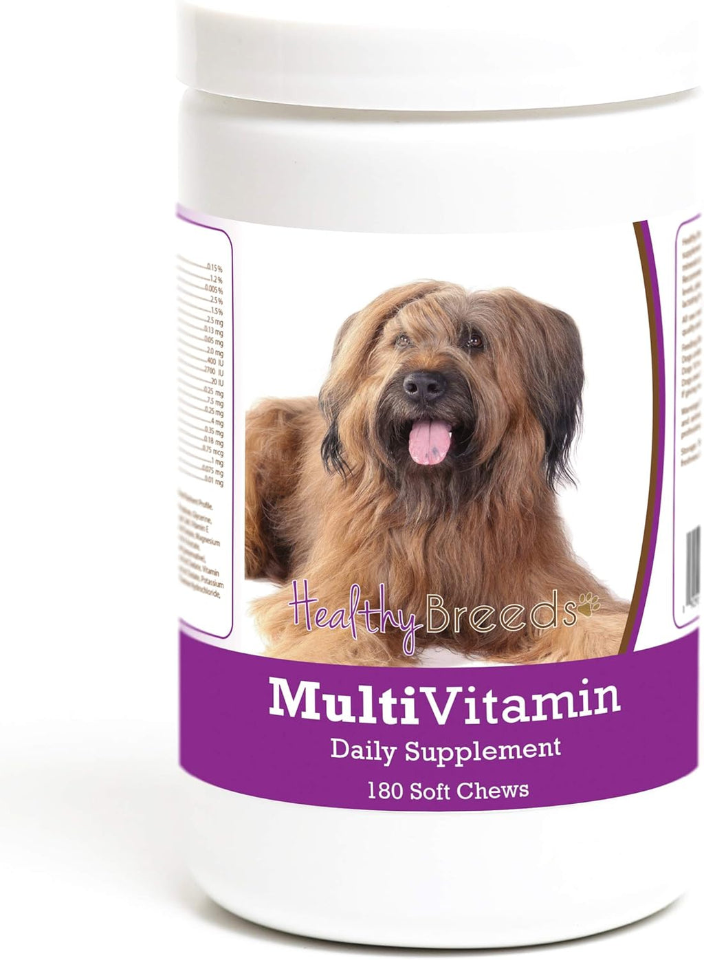 Healthy Breeds Briard Multivitamínico Masticable Suave para Perros 180 unidades