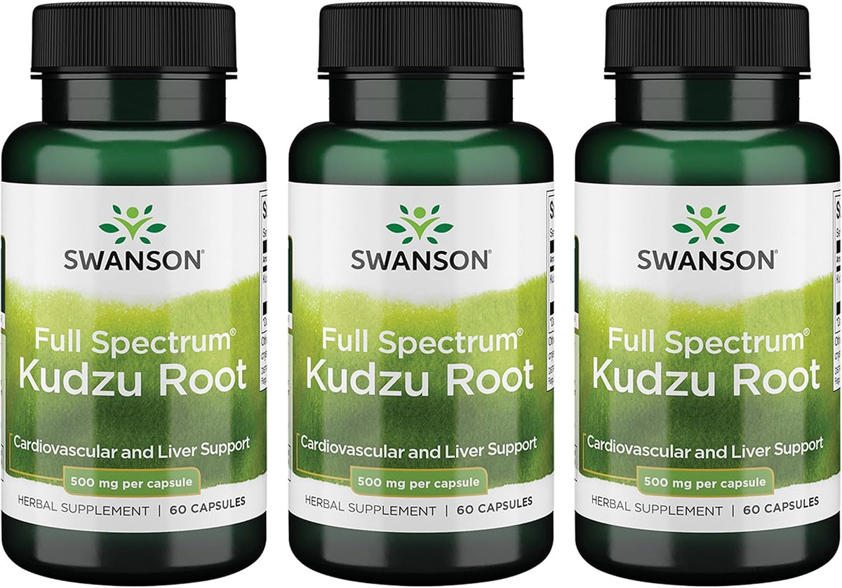 Swanson Full Spectrum Raíz de Kudzu - 60 Cápsulas, 500 mg – Image 8