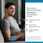 EuroMedica Quercetin Plus Vitamin C – Apoyo a la Respuesta Saludable de Histamina y Salud Respiratoria – Suplemento para la Función Inmunológica y Salud Celular – 60 Cápsulas