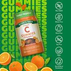 Nature's Truth Gominolas de Vitamina C con Vitamina E | 50 uds | Sabor naranja | Vegano