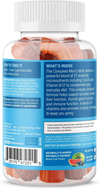 SUKU Multivitamínico Diario para Hombres en Gominolas – Vitaminas A, B12, C, D3, E, Zinc, CoQ10 y Licopeno – Sin Azúcar, Vegano, Sabor Frutas – 60 Gominolas