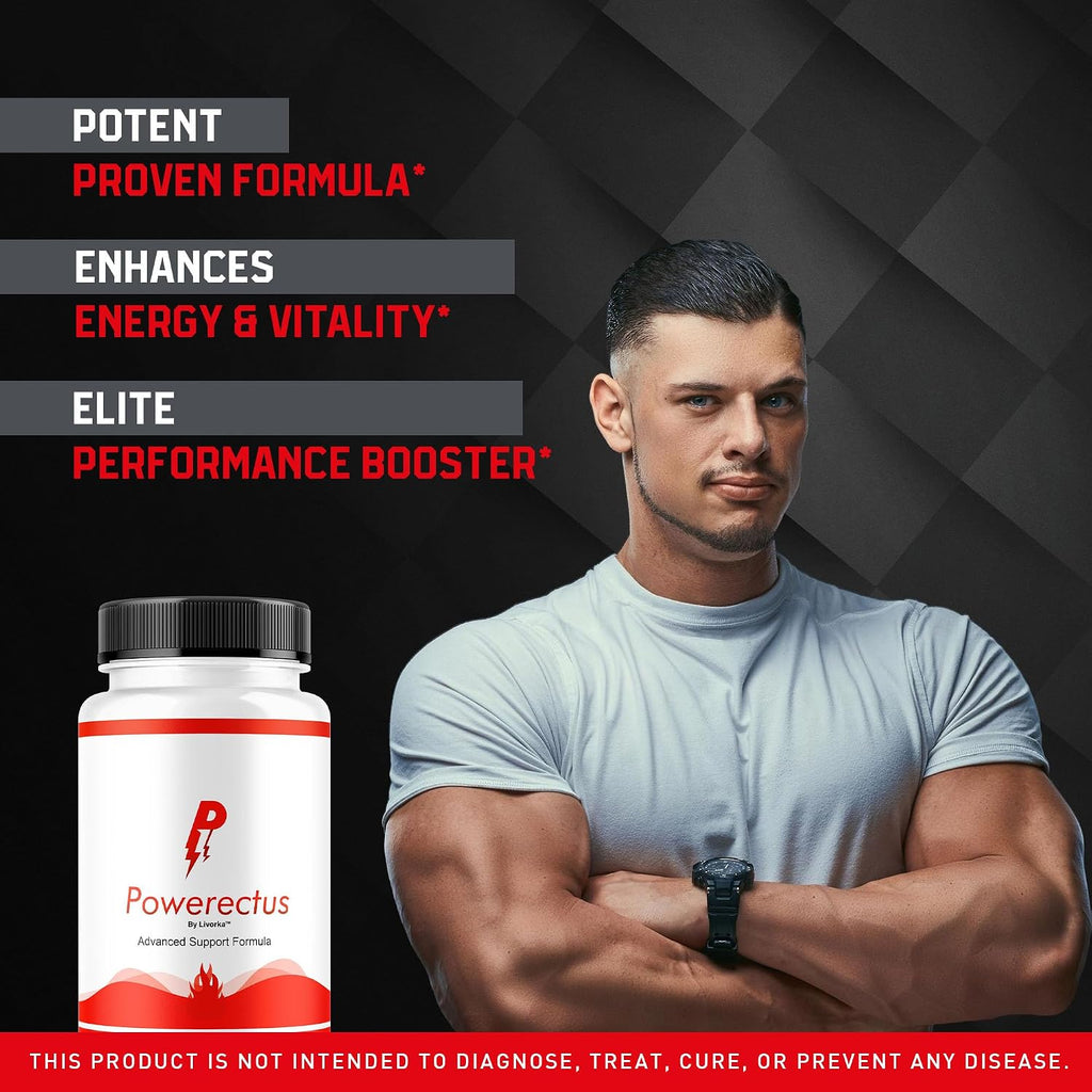 Powerectus (3 Pack) - Suplemento para Hombres, Cápsulas Originales, 180 Cápsulas (3 Meses)