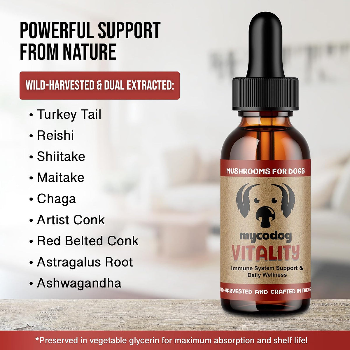 MycoDog Vitality - 20-in-1 Mushroom & – Bienestar respiratorio: La sinergia entre Turkey Tail, Reishi y Maitake – Image 4