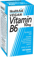 HealthAid Vitamina B6 (Piridoxina HCl) 10mg - 100 Comprimidos