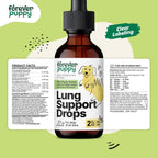Forever Puppy Gotas de Apoyo Pulmonar para Perros - Extracto de Gordolobo y Equinácea - 59 ml