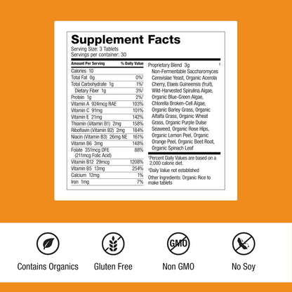 Dr. Schulze's SuperFood 100 - Superalimento – La vitamina A contribuye al mantenimiento de la visión normal. – Image 2