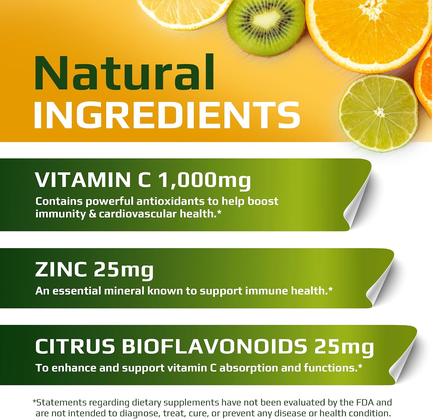 MUSCLE FOOD LABS Vitamina C + Zinc, 1000 mg Vitamina C, 25 mg Zinc, 25 mg Bioflavonoides Cítricos, 240 Cápsulas Vegetales (2 Pack)