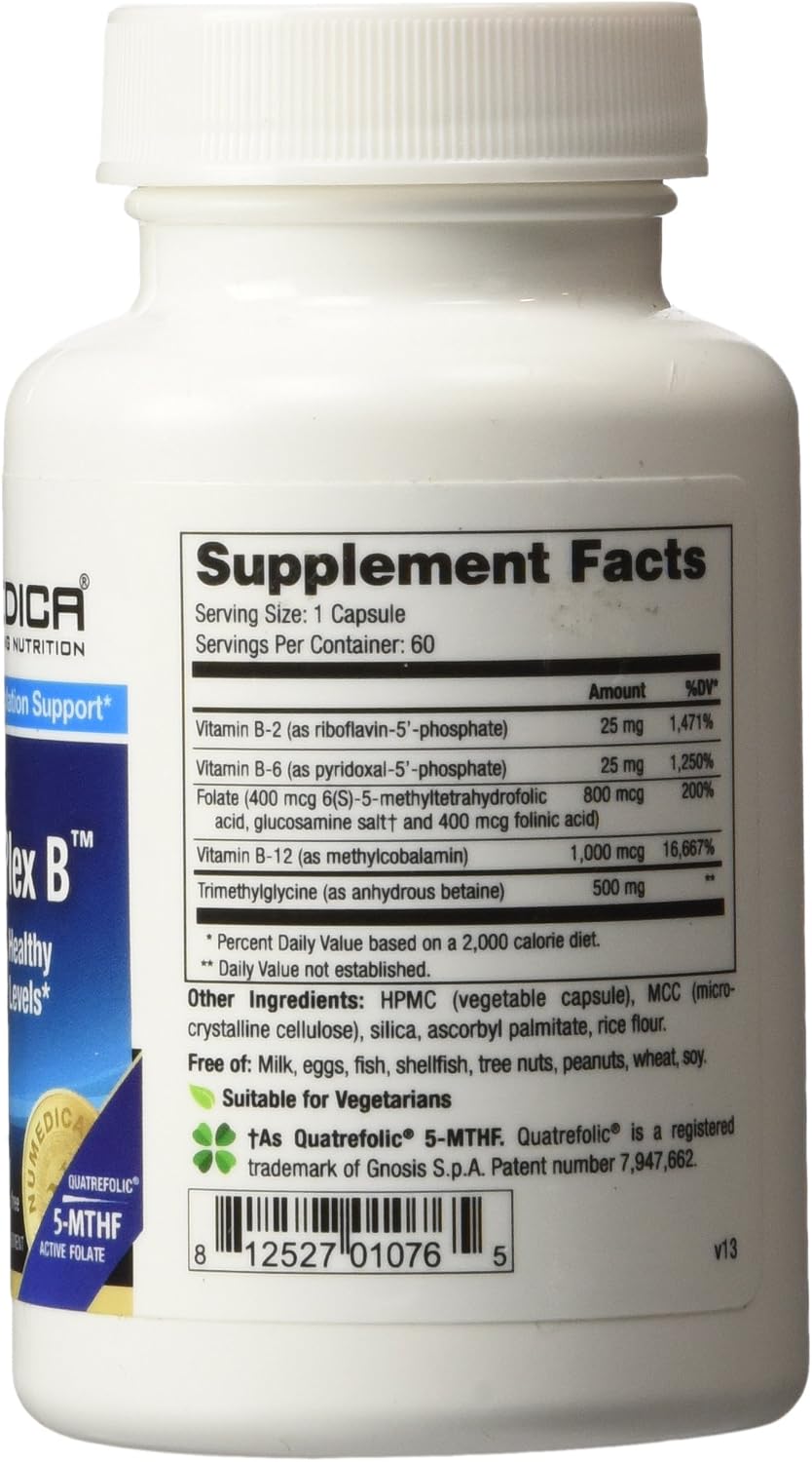 NuMedica Methyl-Plex B 60 Cápsulas Vegetales