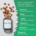 Salaam Nutritionals Multivitamínico en Gominolas para Adultos, 11 Vitaminas y Minerales, 90 Gominolas (Pack de 3)